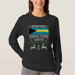 Bahamas Flag Bahamian Weihnachtssüßer T-Shirt