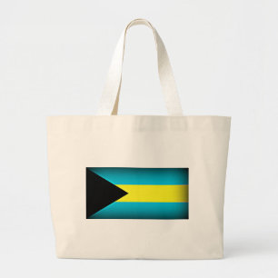 Bahamas Flag Dark Edge Jumbo Stoffbeutel