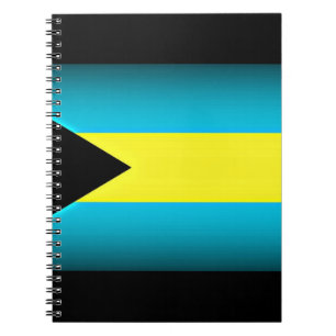 Bahamas Flag Dark Edge Notizblock