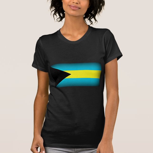 Bahamas Flag Dark Edge T-Shirt (Vorderseite)