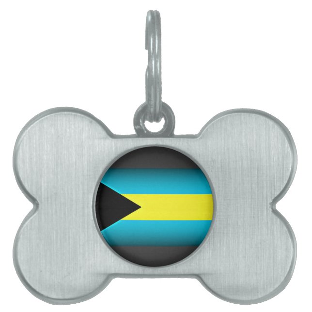 Bahamas Flag Dark Edge Tiermarke (Vorderseite)