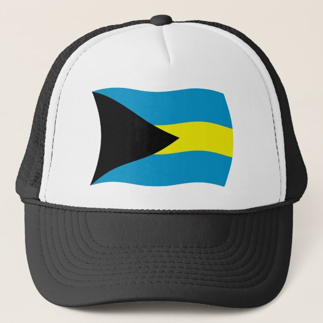 Bahamas Flag Hat Truckerkappe (Vorderseite)
