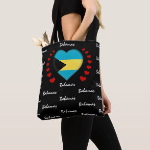 Bahamas Flag & Herz, Bahamas Flag Mode /Sport Tasche