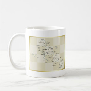 Bahamas Flag + Karte Tasse