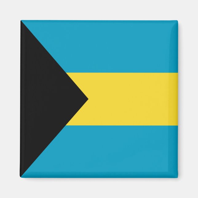 Bahamas Flag Magnet (Vorne)