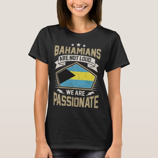 Bahamas Flag Passionate Bahamians Girls & Women T-Shirt (Vorderseite)