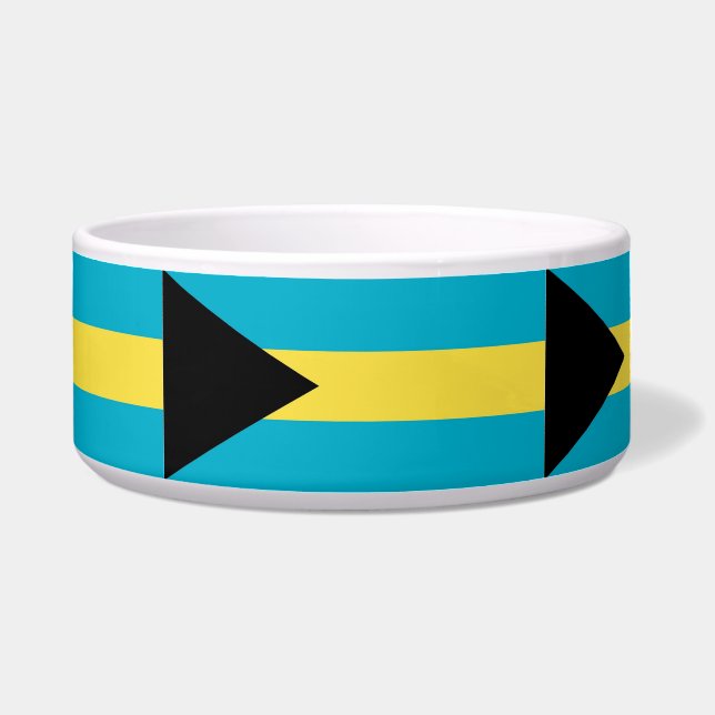 Bahamas Flag Pet Bowl Napf (Vorderseite)