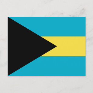 Bahamas Flag Postkarte
