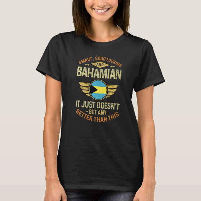 Bahamas Flag Proud Bahamians Men & Women   T-Shirt (Vorderseite)