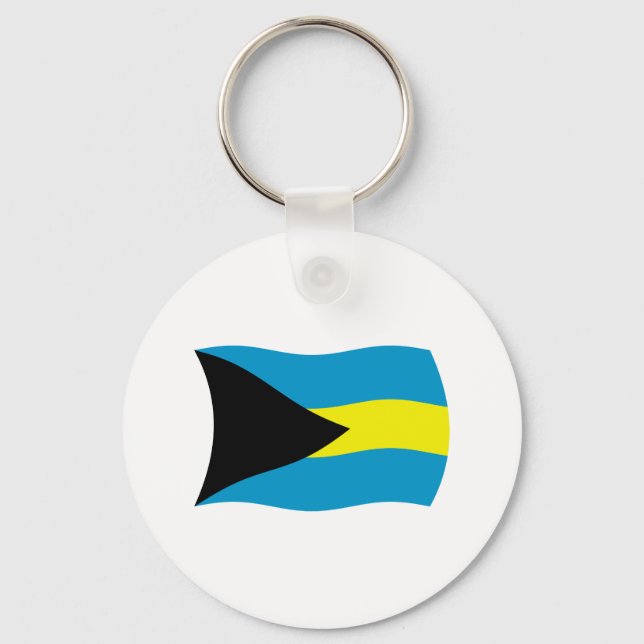 Bahamas Flag Schlüsselanhänger (Vorderseite)