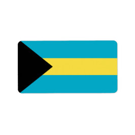 Bahamas-Flagge Adressaufkleber