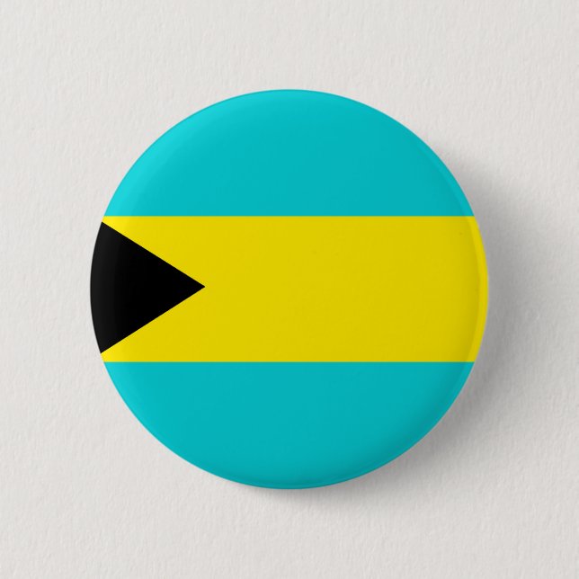 Bahamas-Flagge Button (Vorderseite)