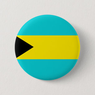 Bahamas-Flagge Button