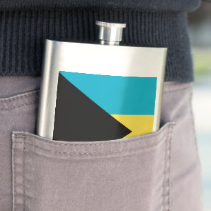 Bahamas-Flagge Flachmann