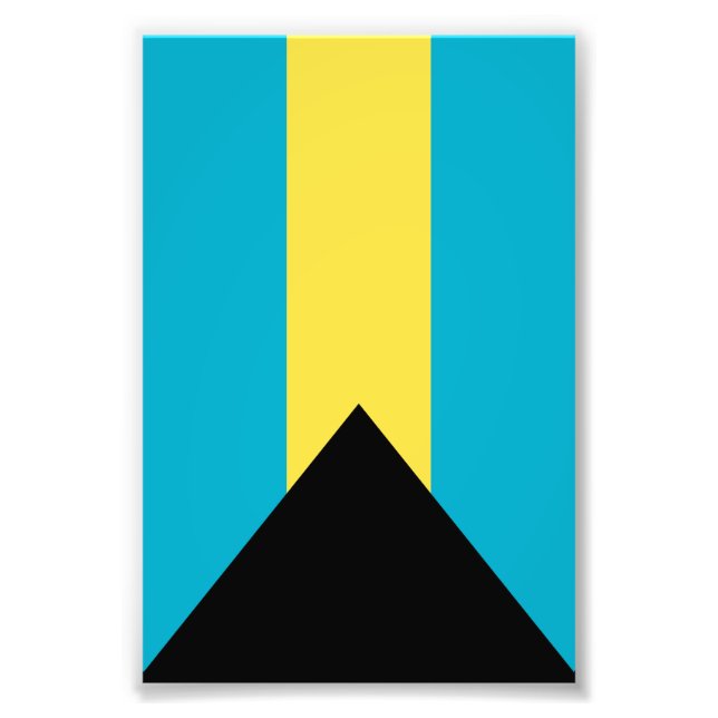 Bahamas-Flagge Fotodruck (Vorne)