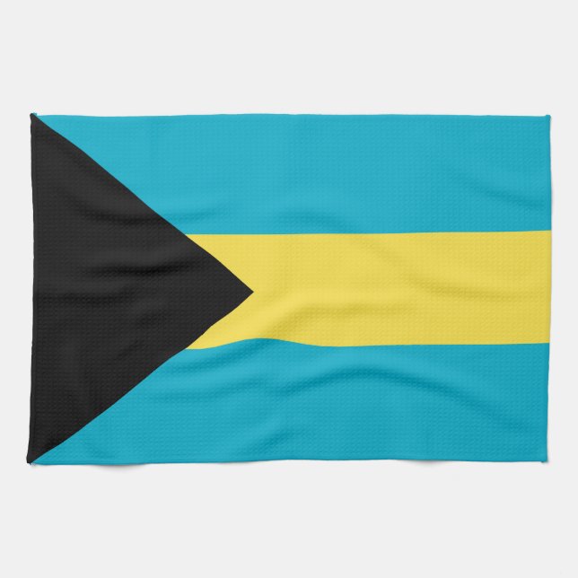 Bahamas-Flagge Geschirrtuch (Horizontal)
