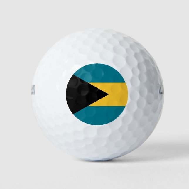 Bahamas-Flagge Golfball (Vorderseite)
