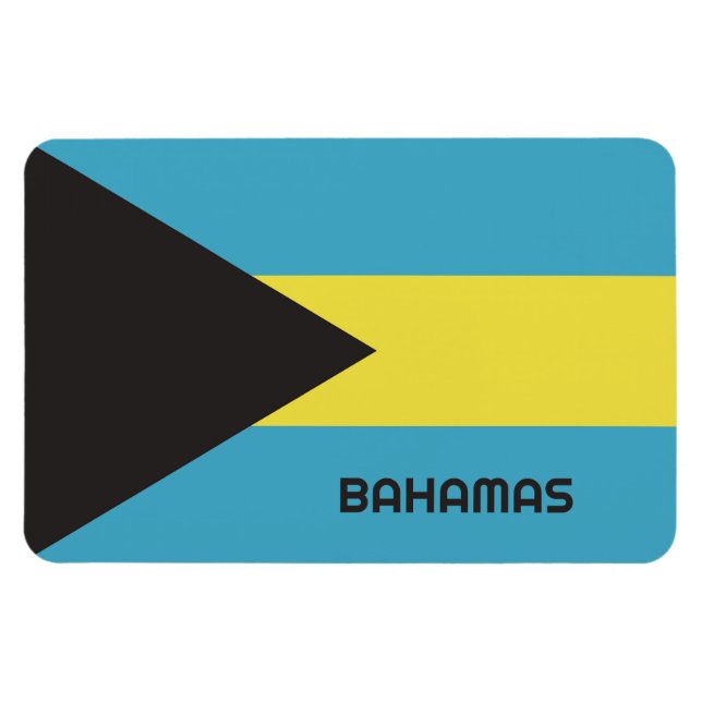Bahamas-Flagge Magnet (Horizontal)