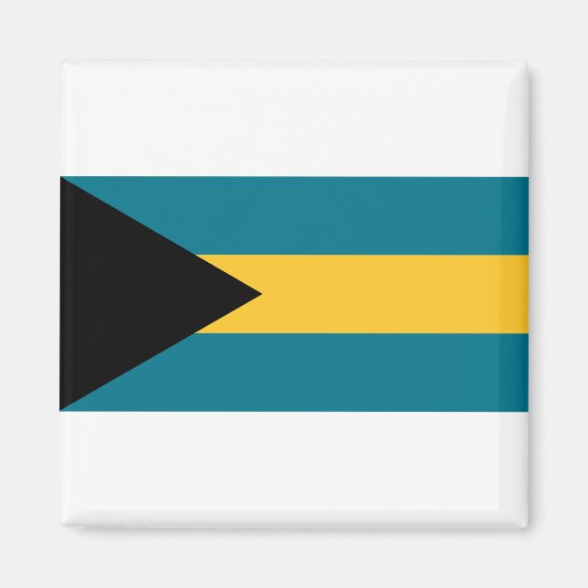 Bahamas-Flagge Magnet (Vorne)