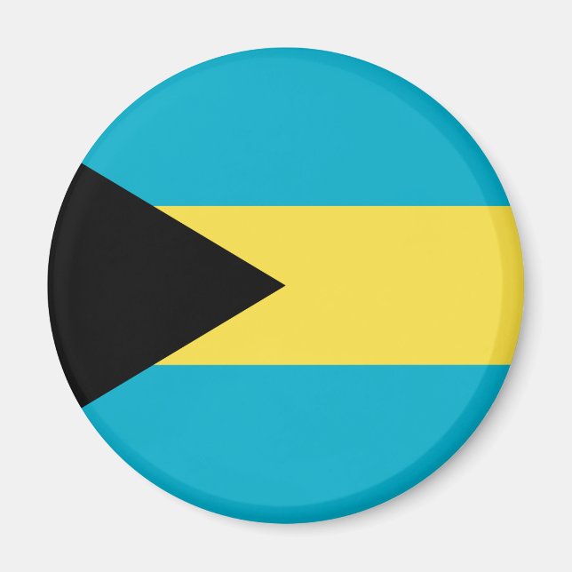 Bahamas-Flagge Magnet (Vorne)