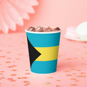 Bahamas-Flagge Pappbecher