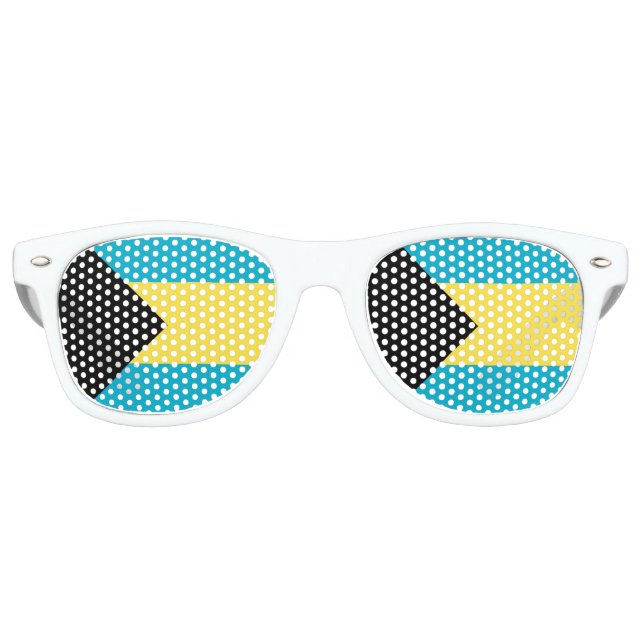 Bahamas-Flagge Partybrille (Vorderseite)