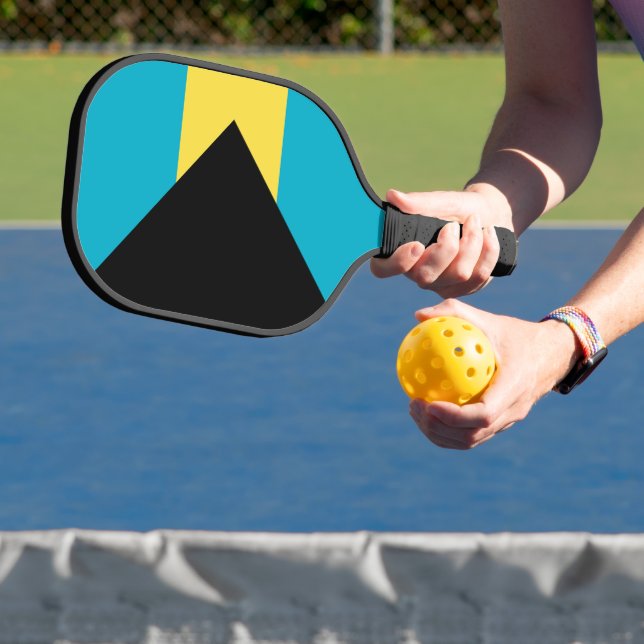 Bahamas-Flagge Pickleball Schläger (InSitu)