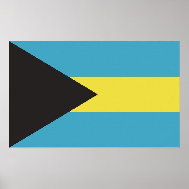 Bahamas-Flagge Poster (Vorne)