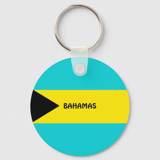 Bahamas-Flagge Schlüsselanhänger (Vorderseite)