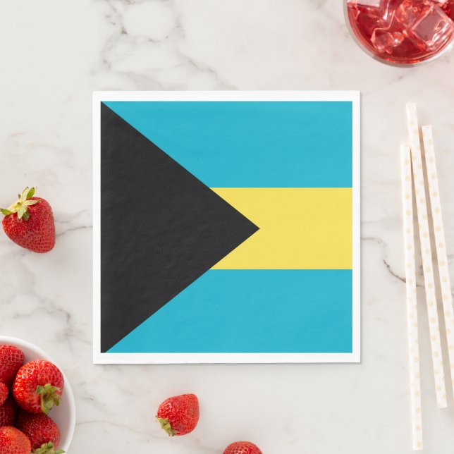 Bahamas-Flagge Serviette (Beispiel)