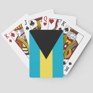 Bahamas-Flagge Spielkarten