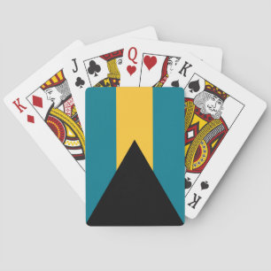 Bahamas-Flagge Spielkarten