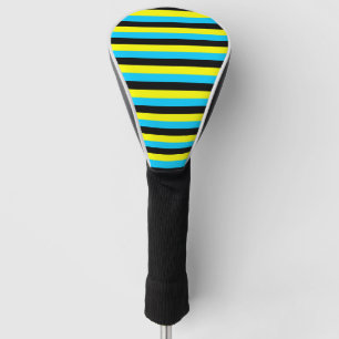 bahamas flagge streifen land muster blau gelb b golf headcover