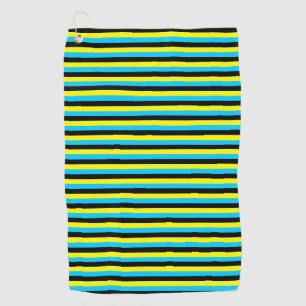 bahamas flagge streifen land muster blau gelb b golfhandtuch