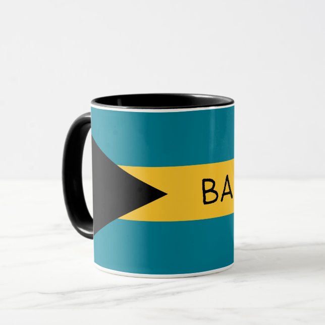 Bahamas-Flagge Tasse (Vorderseite Links)