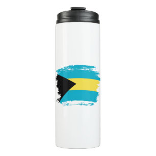 Bahamas-Flagge Thermosbecher