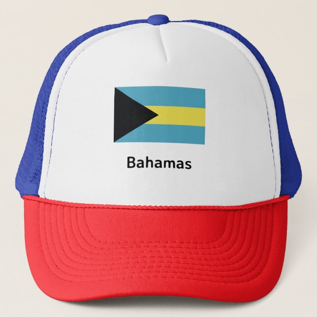 Bahamas-Flagge Truckerkappe (Vorderseite)