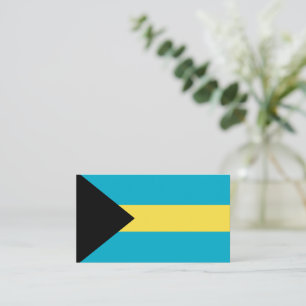 Bahamas-Flagge Visitenkarte