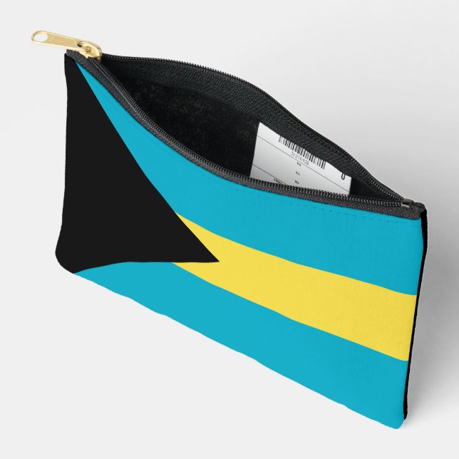 Bahamas-Flagge Zubehörtasche (Offen)