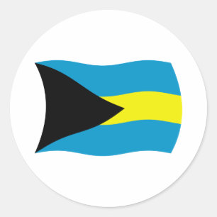 Bahamas-Flaggen-Aufkleber Runder Aufkleber