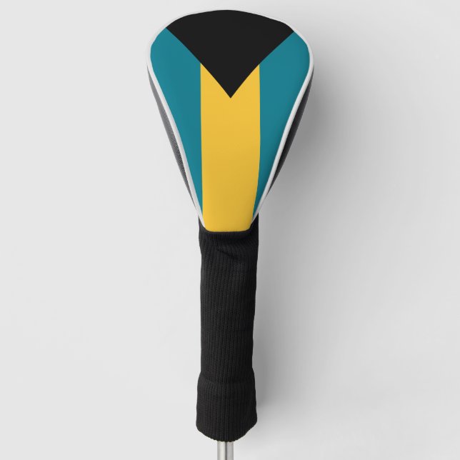 Bahamas Flaggen Golf Head Cover Golf Headcover (Vorderseite)
