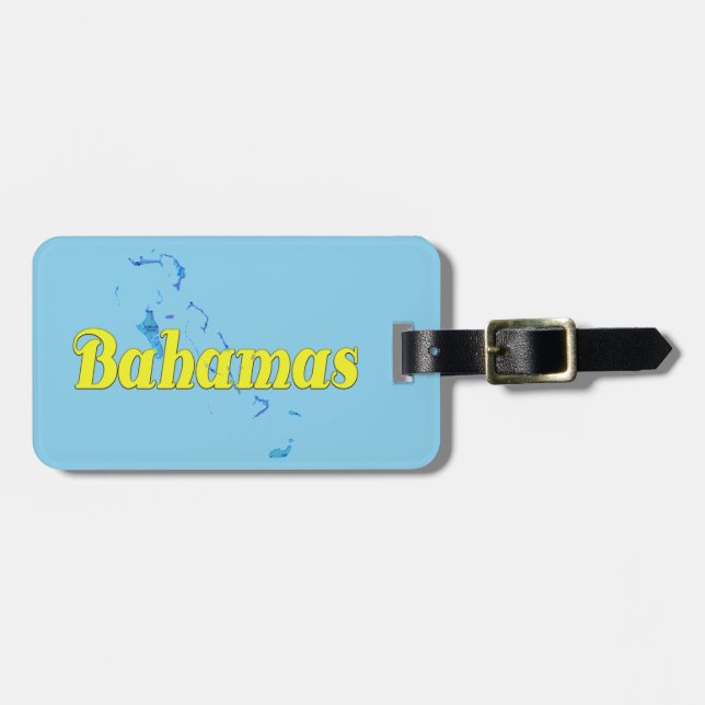 Bahamas Gepäckanhänger (Vorderseite horizontal)