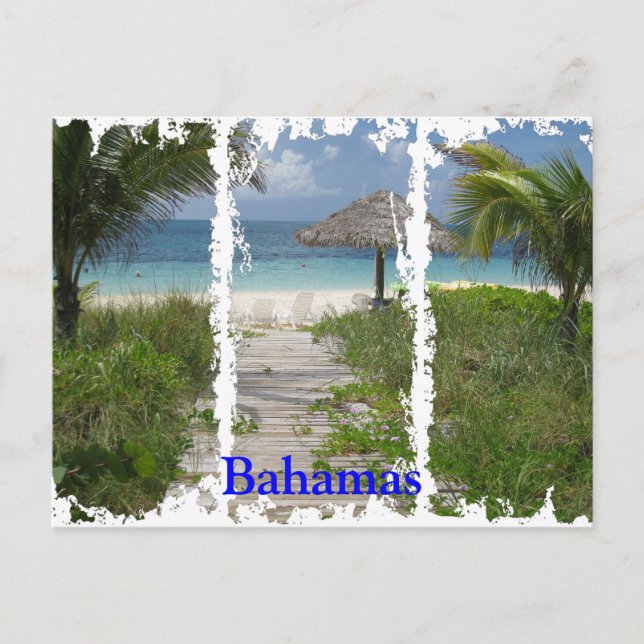 Bahamas gestörte 3 Postkarten (Vorderseite)