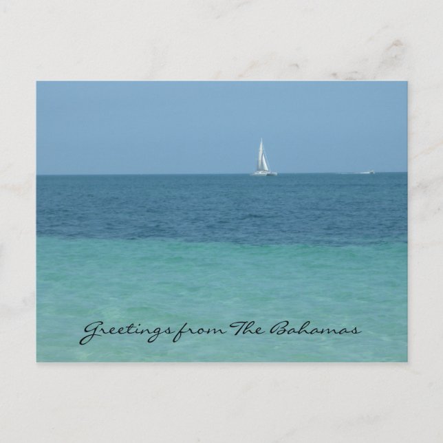 Bahamas Gruß Postkarte (Vorderseite)