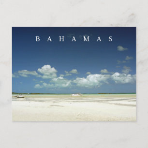 Bahamas Hafen Meer und Himmelsblick Postkarte