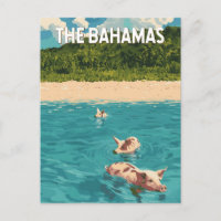 Bahamas Illustration Reisen Vintag