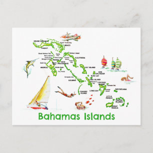 Bahamas-Inseln Karte