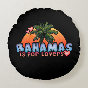 Bahamas ist für Liebhaber Rundes Kissen