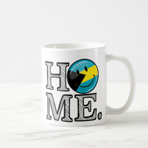Bahamas ist Zuhause-lächelnder Flaggen-Haus-Wärm Kaffeetasse