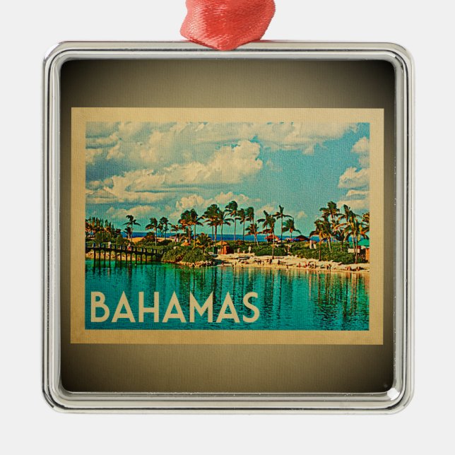 Bahamas Karibisches Ornament Aus Metall (Vorne)